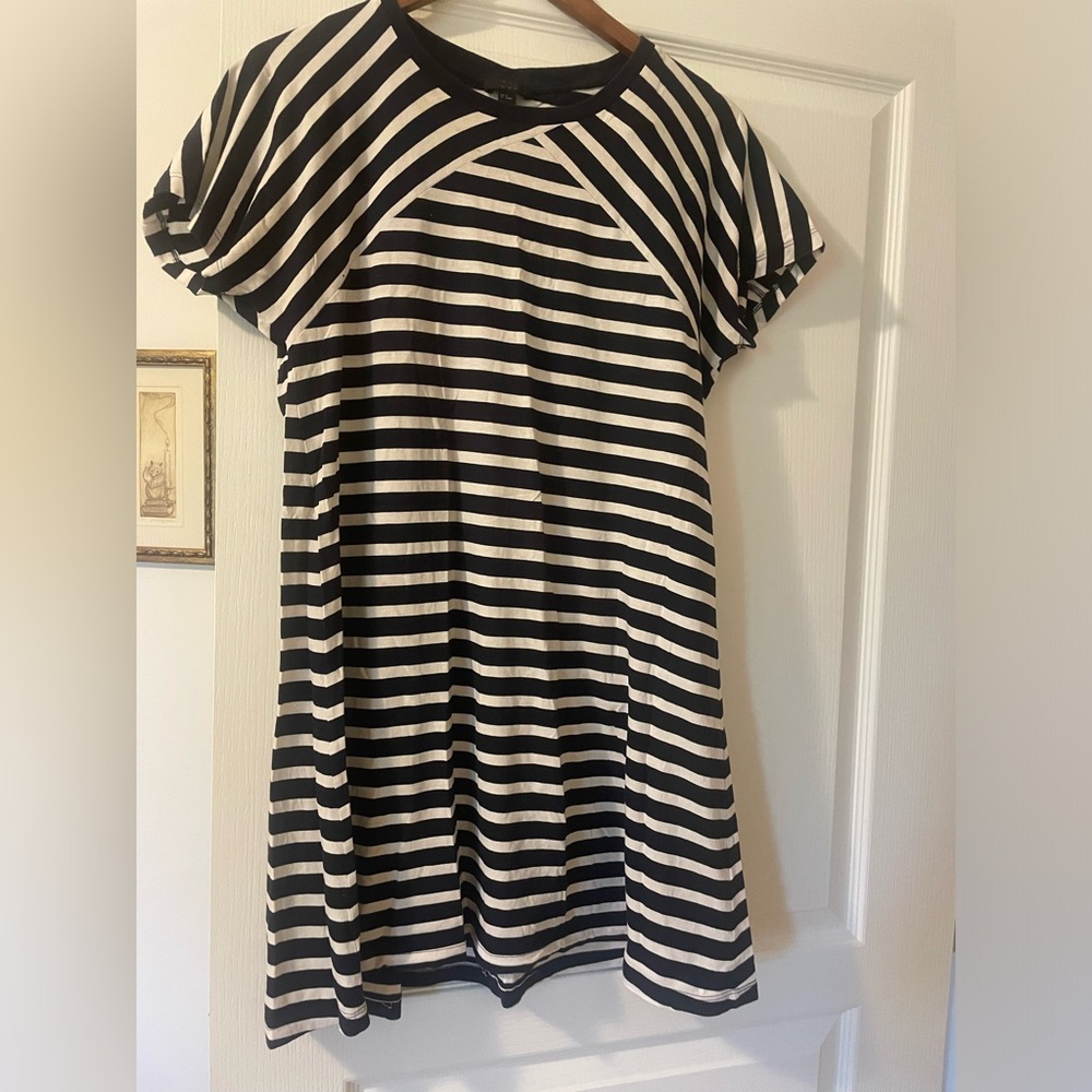 COS striped oversized t-shirt dress